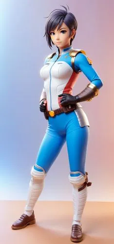 guardian ranger,an 3d anime woman character futuristic suit,yanmei,shimei,chun,thmei,longmei,minmei,Unique,3D,3D Character