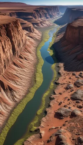 Mars river,horseshoe bend,glen canyon,rio grande river,lake powell,navajo bay,canyon,united states national park,arid landscape,grand canyon,horsheshoe bend,desert landscape,desert desert landscape,sn