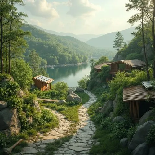 landscape background,japan landscape,home landscape,river landscape,fantasy landscape,mountain scene,mountain settlement,south korea,mountain landscape,house in mountains,korean folk village,beautiful landscape,mountainous landscape,mountain village,hiking path,world digital painting,house in the mountains,rural landscape,nature landscape,mountain spring,Photography,General,Realistic