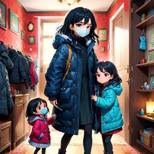 winter clothes,winter clothing,peni,parka,cold room,coats,Anime,Anime,General