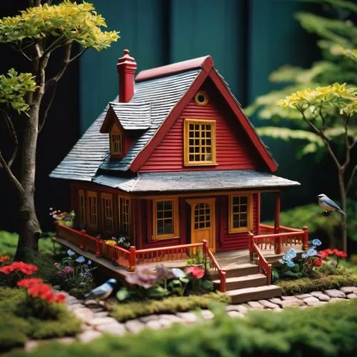 miniature house,little house,dolls houses,small house,model house,fairy house,Unique,3D,Toy