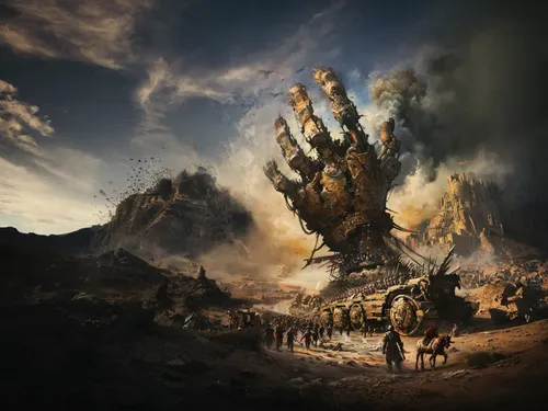 volcanic landscape,post-apocalyptic landscape,scorched earth,fire mountain,volcanism,volcanic field,fantasy landscape,burning earth,dead earth,fallen giants valley,flaming mountains,burning tree trunk,photo manipulation,fantasy picture,the eruption,volcanic,apocalypse,exoplanet,fantasy art,volcano