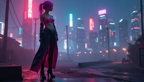 cyberpunk,bladerunner,noir,neon,dusk,motoko,Photography,General,Realistic