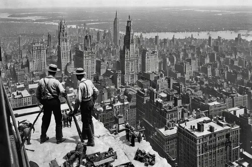 year of construction 1954 – 1962,year of construction 1937 to 1952,construction workers,roofers,building construction,constructing,chrysler building,ironworker,construction work,1wtc,1 wtc,wtc,construction industry,manhattan,year of construction 1972-1980,roof construction,constructions,construction,under construction,1929,Unique,3D,Modern Sculpture