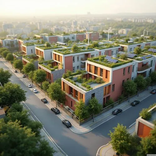 townhomes,new housing development,townhouses,cohousing,rowhouses,row houses,blocks of houses,3d rendering,villeray,residencial,housing estate,europan,urban design,liveability,urban development,suburbanization,row of houses,suburbanized,apartment buildings,duplexes,Photography,General,Realistic