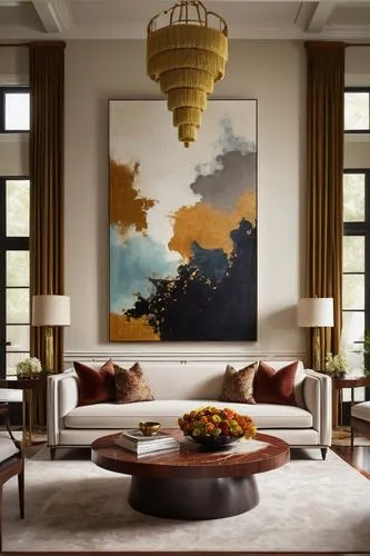 contemporary decor,modern decor,interior decor,sitting room,gold stucco frame,luxury home interior,interior decoration,living room,fromental,interior design,livingroom,decorative art,paintings,modern living room,interior modern design,henningsen,wall decor,coffered,mid century modern,wall decoration,Illustration,Black and White,Black and White 01