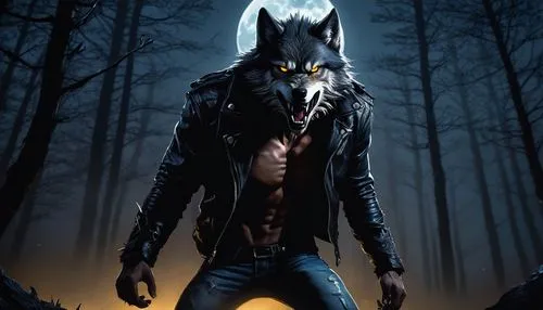 werewolf,werewolve,lycanthrope,blackwolf,lycanthropy,wolfsangel,werewolves,wolfen,howling wolf,wolffian,lycanthropes,lobo,wolfman,lycan,wolfgramm,wolf,skinwalker,werwolf,schindewolf,wolfdog,Illustration,Japanese style,Japanese Style 10