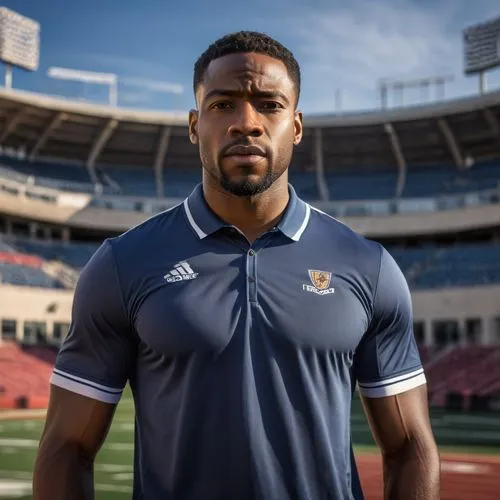 A tall, handsome 30-year-old African-American man who works as a sports coach at a university.,vainikolo,onyewu,lacazette,alouettes,messam,bastareaud,petero,kluivert,coq,octaviano,goldson,football pla