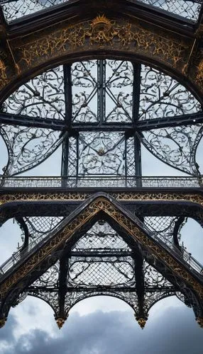 tracery,structure silhouette,art nouveau frame,spaceframe,ironwork,eiffel,latticework,paris,bridge arch,art nouveau frames,eiffel tower,hakeim,cloud shape frame,intricacy,eifel,pont,entablature,parisii,roof truss,structuration,Photography,Fashion Photography,Fashion Photography 24