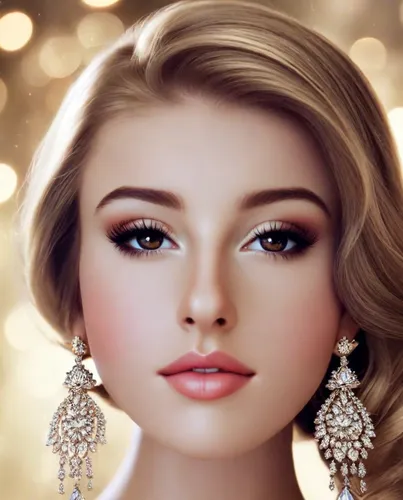 vintage makeup,women's cosmetics,realdoll,beauty face skin,bridal jewelry,doll's facial features,romantic look,bridal accessory,eyes makeup,romantic portrait,princess' earring,gold jewelry,beautiful young woman,jeweled,glamour girl,female beauty,eyelash extensions,beautiful model,beautiful face,beautiful woman