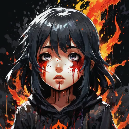 fire eyes,fire red eyes,fire background,bleeding eyes,fire lily,burning hair,fire devil,red eyes,fire angel,embers,fire siren,flame spirit,warm blood,inferno,rain of fire,burning,burned out,2d,black eyes,explosion,Conceptual Art,Graffiti Art,Graffiti Art 08