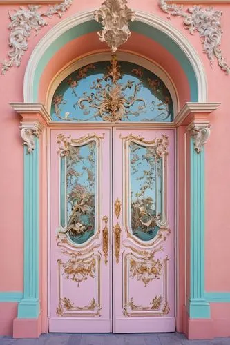 portal,front door,metallic door,pastel colors,doors,pastel wallpaper,Conceptual Art,Fantasy,Fantasy 24