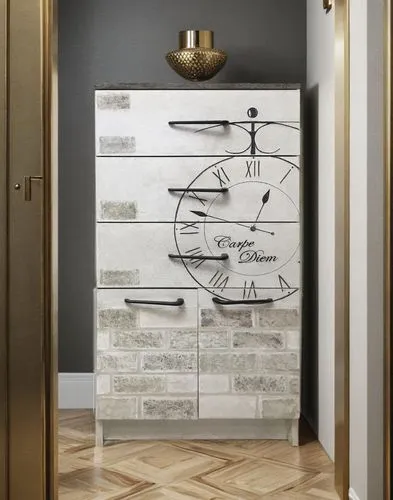 quartz clock,storage cabinet,metal cabinet,bathroom cabinet,tile kitchen,wall clock,wall plaster,chiffonier,wall panel,wall sticker,ceramic tile,armoire,ceramic floor tile,shower door,laundry room,sho