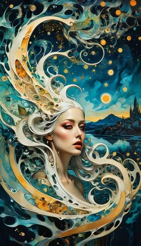 amphitrite,fathom,sirene,naiad,sirena,the wind from the sea,fantasy art,atlantica,whirlwinds,melusine,ondine,gold foil mermaid,the sea maid,siren,naiads,ariadne,sedna,undine,hesperides,goldwind,Photography,Artistic Photography,Artistic Photography 07