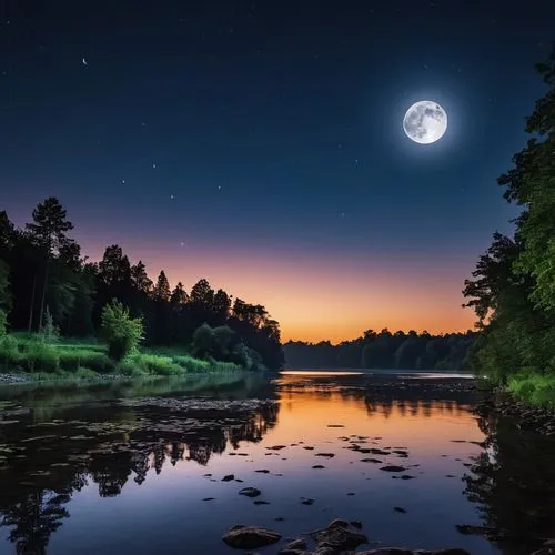 moonlit night,the night of kupala,moon and star background,evening lake,night image,muskoka,moon at night,moonrise,androscoggin,moonlighted,night photography,moonlit,magnetawan,nightscape,moon and star,clear night,night photograph,minocqua,temagami,night scene,Photography,General,Realistic