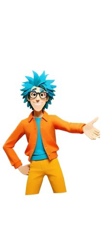 Goofy, cartoonish, humorous, exaggerated facial expressions, bright colorful clothes, messy hair, big rounded glasses, silly gestures, dynamic poses, playful background, soft focus, warm lighting, sha