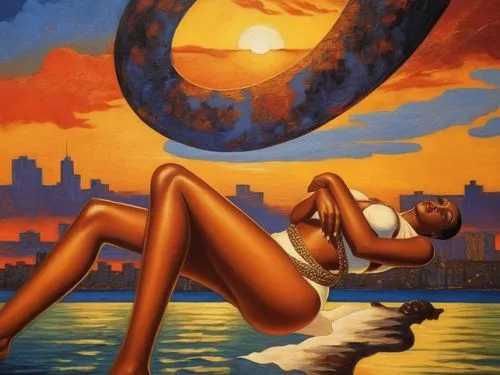 querelle,pin-up girl,mercury transit,radebaugh,coney island,pin up girl,oshun,retro pin up girl,welin,tretchikoff,pin ups,coffy,surrealist,mercurys,art deco woman,hildebrandt,broncefigur,red sun,barsoom,african art,Illustration,Realistic Fantasy,Realistic Fantasy 21