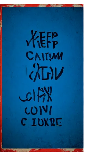 Vintage poster, distressed texture, worn edges, classic font, bold typography, motivational quote, "Keep Calm and Carry On" text, red and blue colors, nostalgic atmosphere, soft focus, shallow depth o