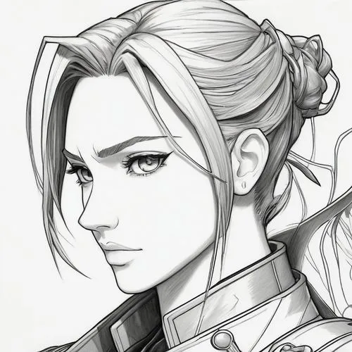 yuanji,zhomova,anduin,chunli,ilsa,xiahou,Illustration,Black and White,Black and White 08