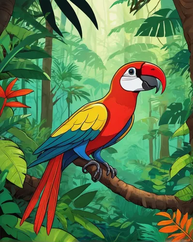 RAINFOREST DREAMS:  See sizes and buy,toco toucan,scarlet macaw,light red macaw,tropical bird climber,toucan,macaws of south america,macaw,tucano-toco,tropical bird,guacamaya,tucan,keel billed toucan,