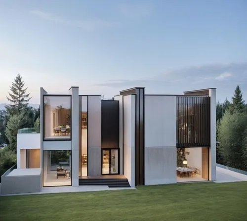 modern house,cubic house,prefab,modern architecture,cube house,passivhaus,Photography,General,Realistic