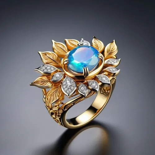 ring with ornament,goldsmithing,ring jewelry,mouawad,anello,chaumet,Unique,3D,3D Character