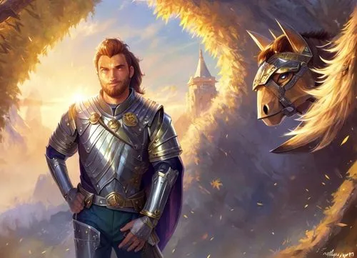 man in paladin armor,thorin,heroic fantasy,griffin,fantasy portrait,paladin,fantasy art,norse,fantasy picture,northrend,king arthur,golden unicorn,htt pléthore,dragon slayer,games of light,gryphon,vik