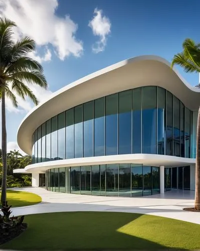 futuristic architecture,futuristic art museum,luxury home,tropical house,florida home,yacht exterior,modern architecture,etfe,oceanfront,igfa,beachfront,3d rendering,fau,luxury property,modern house,modern building,renderings,marlins,office building,oficinas,Illustration,Children,Children 04