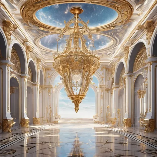 ballroom,ornate room,europe palace,immenhausen,hall of the fallen,marble palace,baroque,rococo,chandelier,palace,versailles,neoclassical,the palace,vittoriano,fantasia,the crown,gold castle,fantasy picture,the ceiling,ornate,Conceptual Art,Fantasy,Fantasy 22