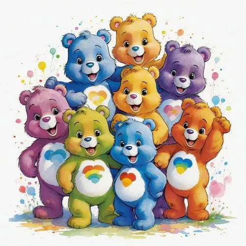 teddybears,teddy bears,bebearia,gummybears,teddies,bluebear,Illustration,Paper based,Paper Based 03