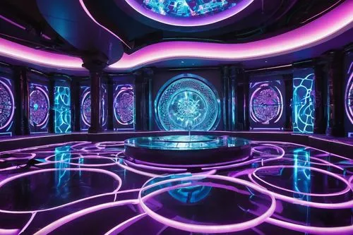 stargates,spaceship interior,ufo interior,teleporters,servitor,labyrinths,tron,silico,fractal environment,labyrinthian,polybius,3d background,pandorica,wormhole,cyberia,dancefloor,chamber,portals,antechamber,teleporter,Conceptual Art,Fantasy,Fantasy 22