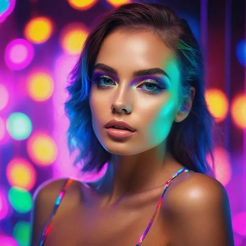 neon makeup,colored lights,colorful light,neon light,neon lights,neon body painting,colorful background,neon colors,neon,colorful,neon candies,bejeweled,brights,disco,vibrant color,intense colours,glitter eyes,vibrant,neons,colourful,Photography,General,Commercial