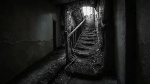 a staircase leading to the entrance of a building,creepy doorway,undermountain,corridors,catacomb,montresor,catacombs