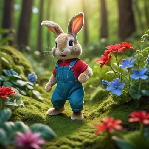 peter rabbit,cartoon rabbit,bunny on flower,cartoon bunny,children's background,bunni,hoppity,dobunni,rabbids,babbit,cute cartoon character,wabbit,easter background,rabbet,lapine,dwarf rabbit,bunny,pascua,little bunny,european rabbit,Photography,General,Cinematic