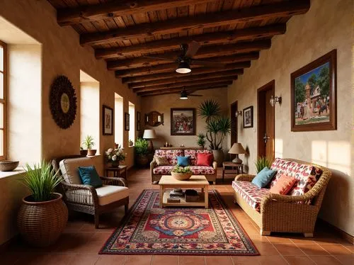 loft,home interior,interior decor,patios,breezeway,kilim,living room,wooden beams,casita,sitting room,palmilla,livingroom,hallway space,entryway,patio,contemporary decor,family room,verandah,verandas,moroccan pattern