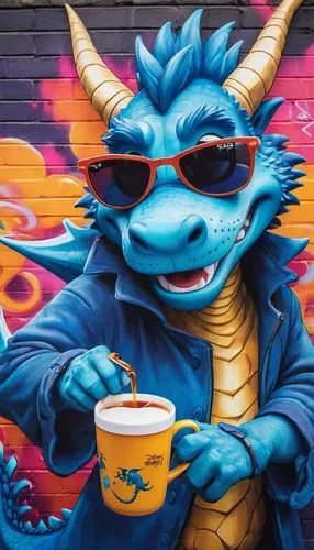 welin,alebrije,painted dragon,graffiti art,neon coffee,dragonja,koffiekamp,drinking coffee,woman drinking coffee,cuppa,street artist,caffeinated,karak,latte art,grafiti,neon tea,jebtsundamba,coffie,graffitti,grafitty,Conceptual Art,Graffiti Art,Graffiti Art 07