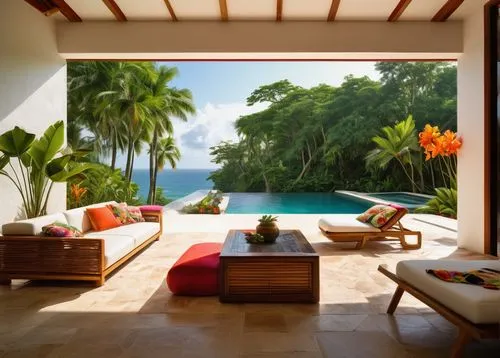 amanresorts,tropical house,palmilla,mustique,holiday villa,cabana,tropical island,tropical beach,cabanas,zihuatanejo,beach house,paradisus,dream beach,tropics,paradises,ixtapa,tayrona,coconut palms,beautiful home,paradisiacal,Illustration,Realistic Fantasy,Realistic Fantasy 27