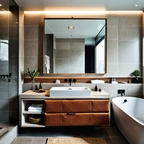 modern minimalist bathroom,luxury bathroom,shower bar,bathtub,interior modern design,bathroom,modern decor,bathtub accessory,contemporary decor,tub,interior design,luxury home interior,washbasin,shower base,modern style,bathroom sink,bathroom accessory,shower door,bathroom cabinet,washroom,Photography,General,Realistic