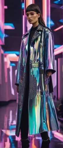 futuristic,fashion vector,prismatic,disco,metallic feel,woman in menswear,streampunk,runway,fashionista,fashion design,cyberspace,catwalk,bolero jacket,aura,prism,glitch art,cyber,iridescent,menswear for women,glitch,Photography,Fashion Photography,Fashion Photography 14