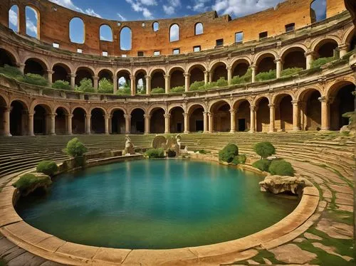 roman bath,coliseo,italy colosseum,roman coliseum,roman ruins,coliseum,thermae,thermes,aspendos,colloseum,ancient rome,frigidarium,gladiatorial,nimes,jerash,water palace,tarraco,roman ancient,colosseum,colisee,Conceptual Art,Daily,Daily 08