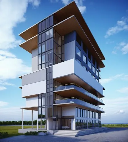 modern architecture,3d rendering,modern building,multistorey,penthouses,revit,Photography,General,Realistic