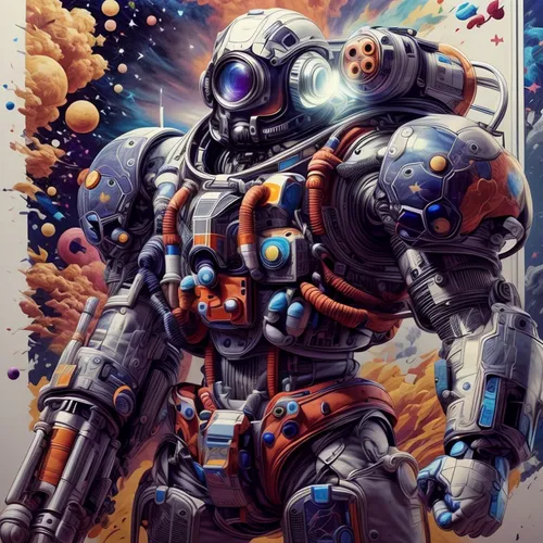 war machine,mecha,aquanaut,mech,megatron,robot in space,tau,cg artwork,butomus,steel man,cyborg,sci fiction illustration,gas planet,bolt-004,bot,sigma,jägermeister,military robot,skordalia,minibot