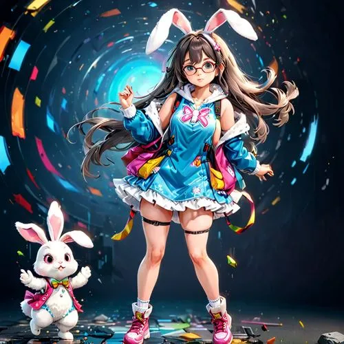 uzuki,easter background,hatsune miku,bunny,mikuru asahina,easter theme,Anime,Anime,General