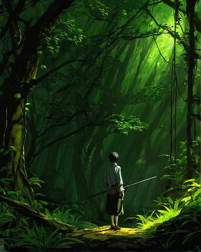 forest man,forest background,the forest,forest,the wanderer,wander,green forest,forest walk,forest path,world digital painting,robin hood,wanderer,farmer in the woods,forests,digital painting,wilderness,the forests,in the forest,rainforest,the woods,Art,Classical Oil Painting,Classical Oil Painting 44