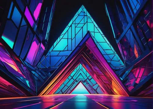 triangles background,neon arrows,geometric,abstract retro,80's design,angular,prism,triangular,diamond wallpaper,art deco background,triangles,diamond background,geometrical,ethereum logo,polygonal,4k wallpaper,adobe,arc,pyramids,art background,Illustration,Realistic Fantasy,Realistic Fantasy 25