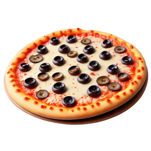 Delicious pizza, Italian food, circular shape, melted mozzarella cheese, fresh tomato sauce, various toppings (pepperoni, mushroom, olives), crispy crust, golden brown color, steam rising, close-up sh