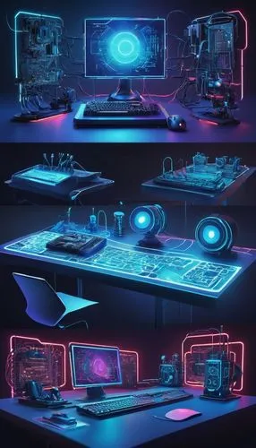 ufo interior,consoles,cinema 4d,concept art,development concept,systems icons,futuristic,steam machines,visual effect lighting,computer desk,3d render,blueprints,stage design,backgrounds,game consoles,electronics,neon light drinks,neon drinks,stations,lighting system,Conceptual Art,Sci-Fi,Sci-Fi 25