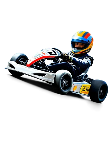 Go-kart racing, dynamic action pose, helmet, goggles, racing suit, gloves, shoes, intense facial expression, sweat, messy hair, kart details, metal frame, wheels, pedals, brakes, acceleration, driftin