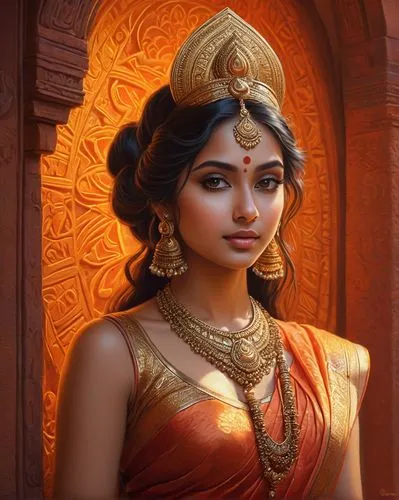 arundhati,kartikeya,gandhari,panchali,mandodari,chandramukhi,draupadi,jaya,janashakti,vidya,shakuntala,ashoka,padmaja,lakshmibai,srividya,lakshmi,krishnaveni,valiya,radha,kshetra,Illustration,Realistic Fantasy,Realistic Fantasy 27