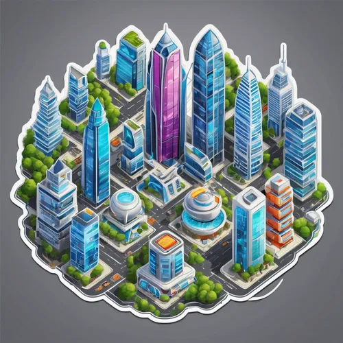 growth icon,isometric,smart city,gps icon,metropolises,map icon,city buildings,city blocks,urbanization,urban development,city cities,dribbble icon,development icon,cities,tall buildings,skyscraper town,ecological footprint,buildings,urban design,terraforming,Unique,Design,Sticker